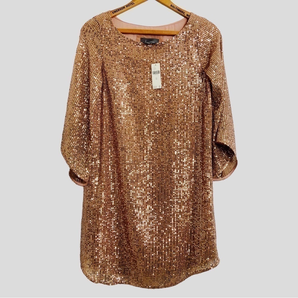 NWT Anthropologie Metallic Sequin Tunic Dress Women’s XS Y2K Starling Whimsigoth - Picture 9 of 14